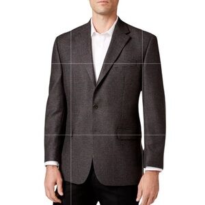 Lauren Ralph Lauren Cashmere-Blend‎ Houndstooth Classic-Fit Sport Coat Size 48R